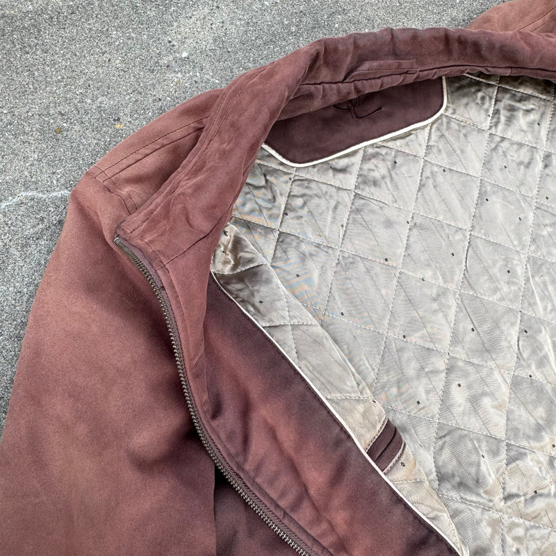 Detailansicht: Sourced limited accessories and clothes Yves Saint Laurent vintage brown jacket – Logo, Nähte oder Material