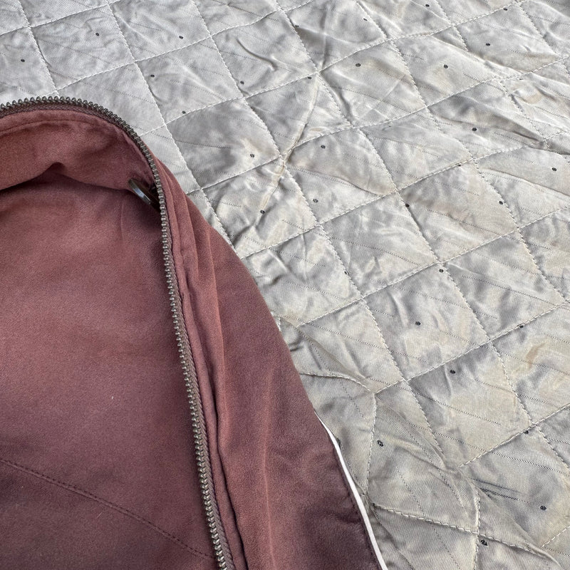 Detailansicht: Sourced limited accessories and clothes Yves Saint Laurent vintage brown jacket – Logo, Nähte oder Material