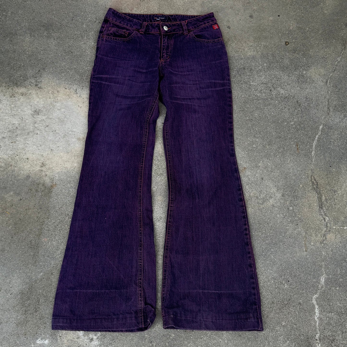 Desigual purple y2k wide leg jeans