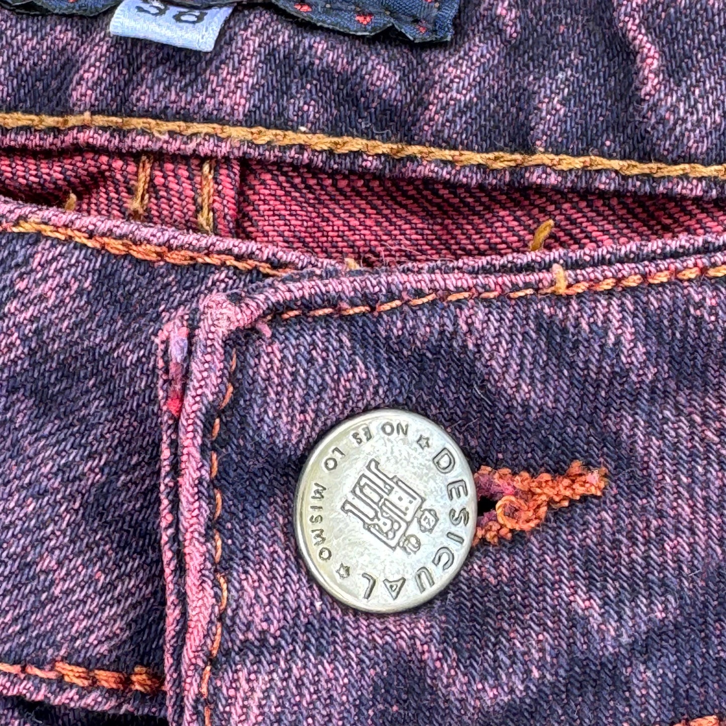 Desigual purple y2k wide leg jeans