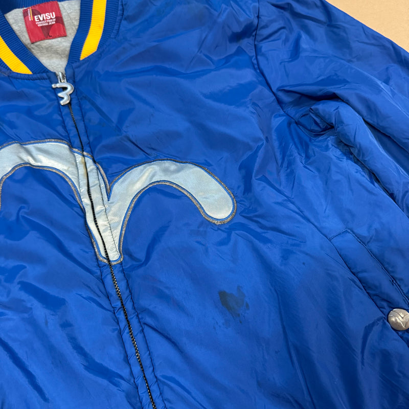 Detailansicht: Sourced limited accessories and clothes Evisu 52 used rain jacket – Logo, Nähte oder Material