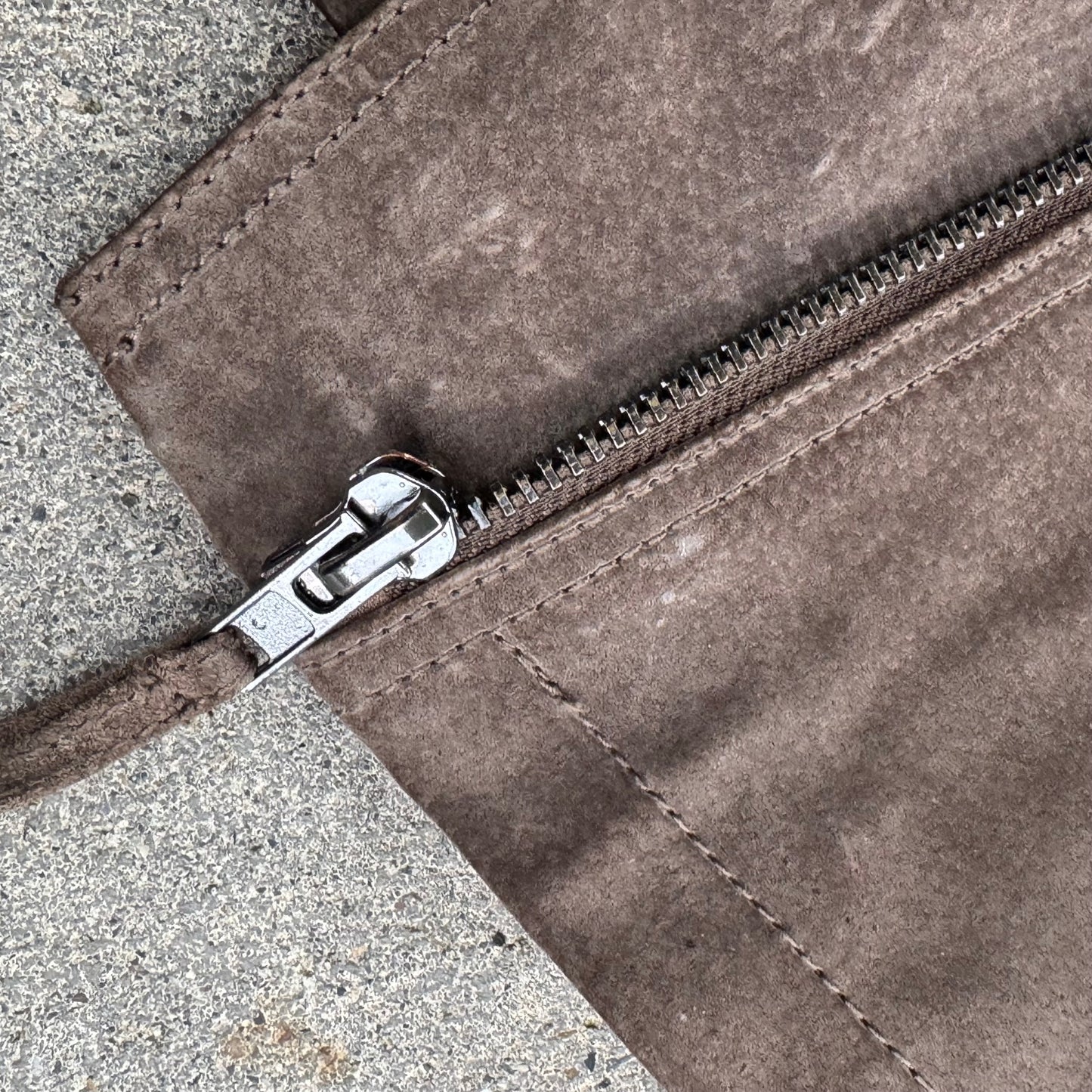 Mango Argentina brown leather jacket