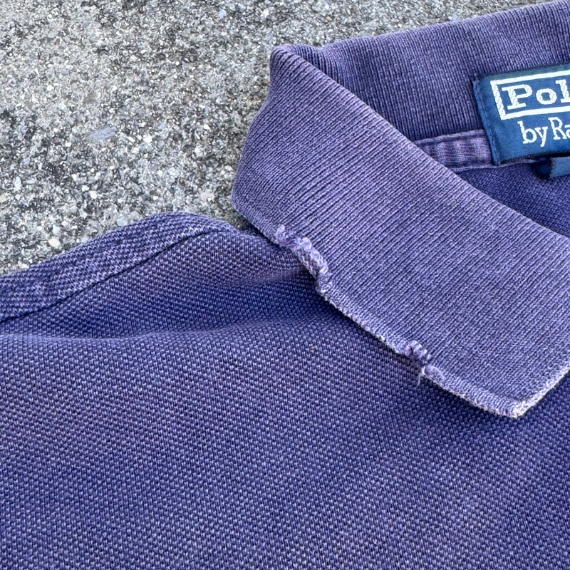 Detailansicht: Sourced limited accessories and clothes Polo Ralph Lauren big pony vintage poloshirt – Logo, Nähte oder Material