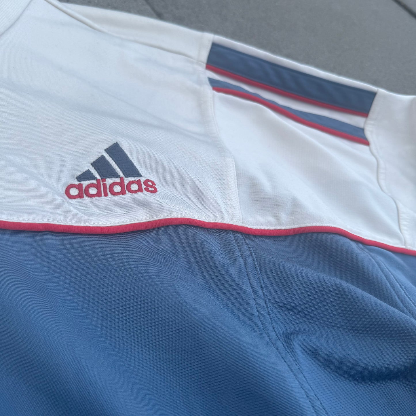 Adidas vintage white track jacket