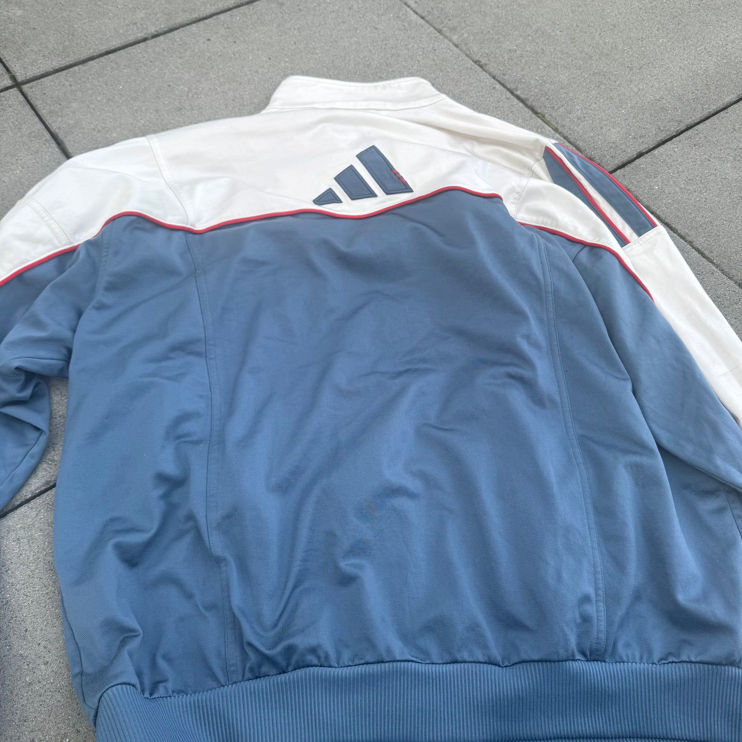 Adidas vintage white track jacket