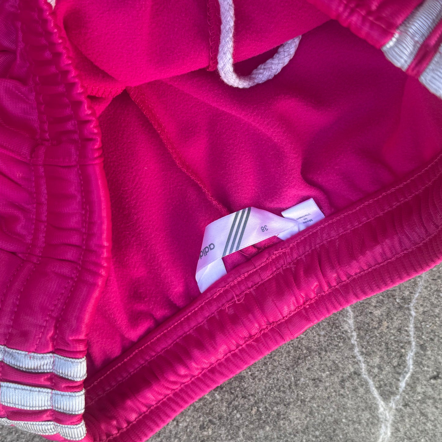 Adidas y2k shiny pink Firebird trackpants