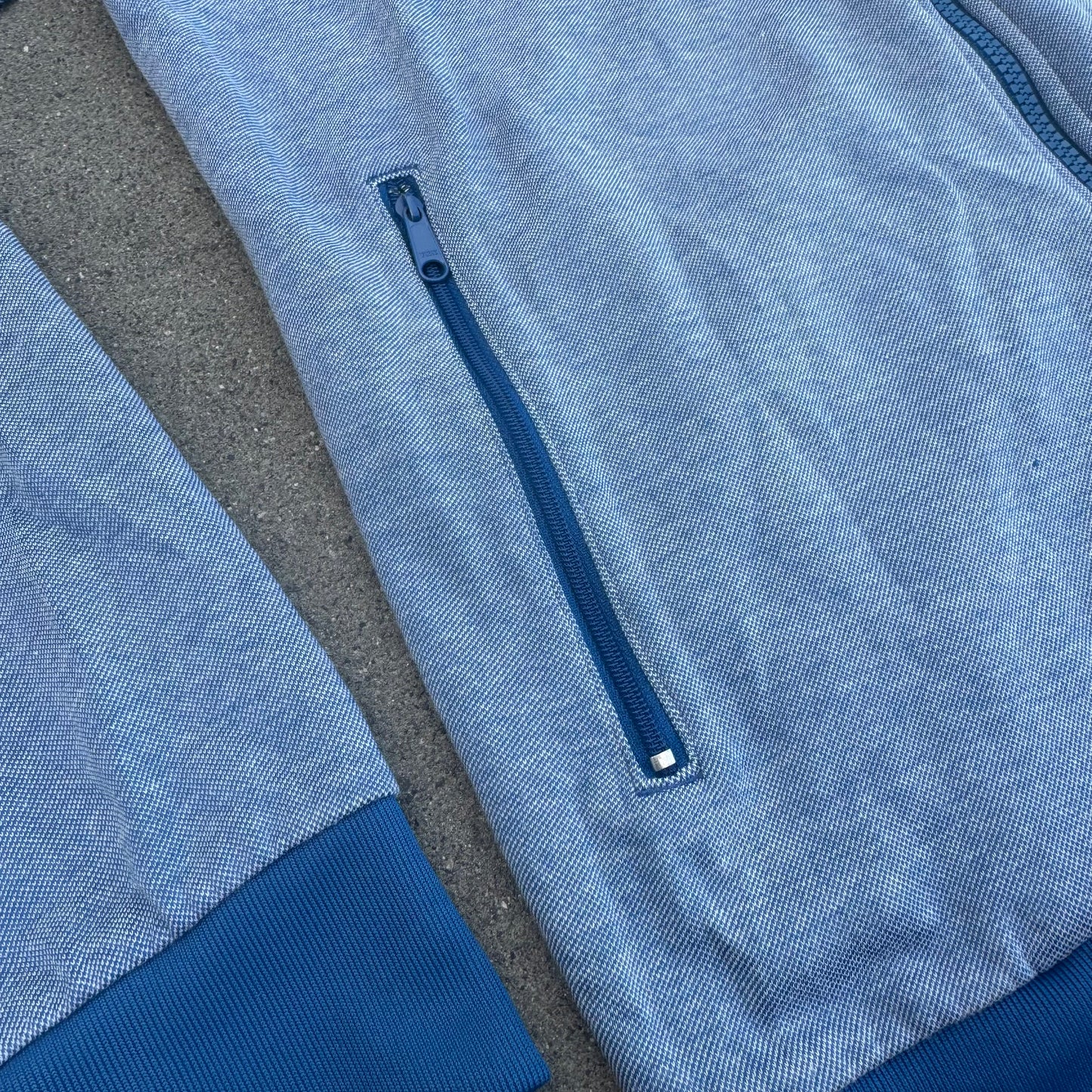 Adidas vintage blue track jacket