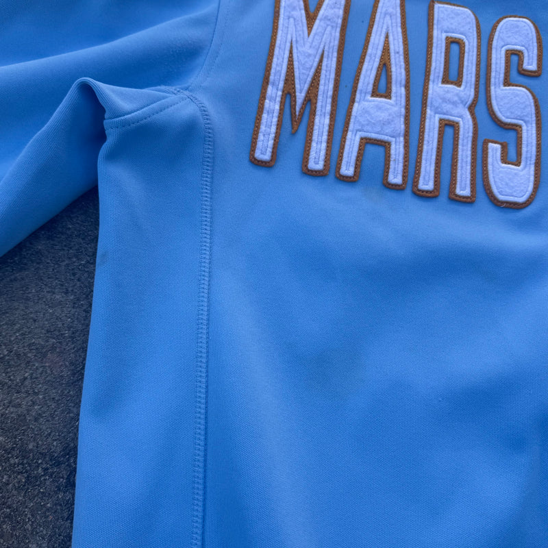 Detailansicht: Sourced limited accessories and clothes Kappa Marseille skyblue track jacket – Logo, Nähte oder Material