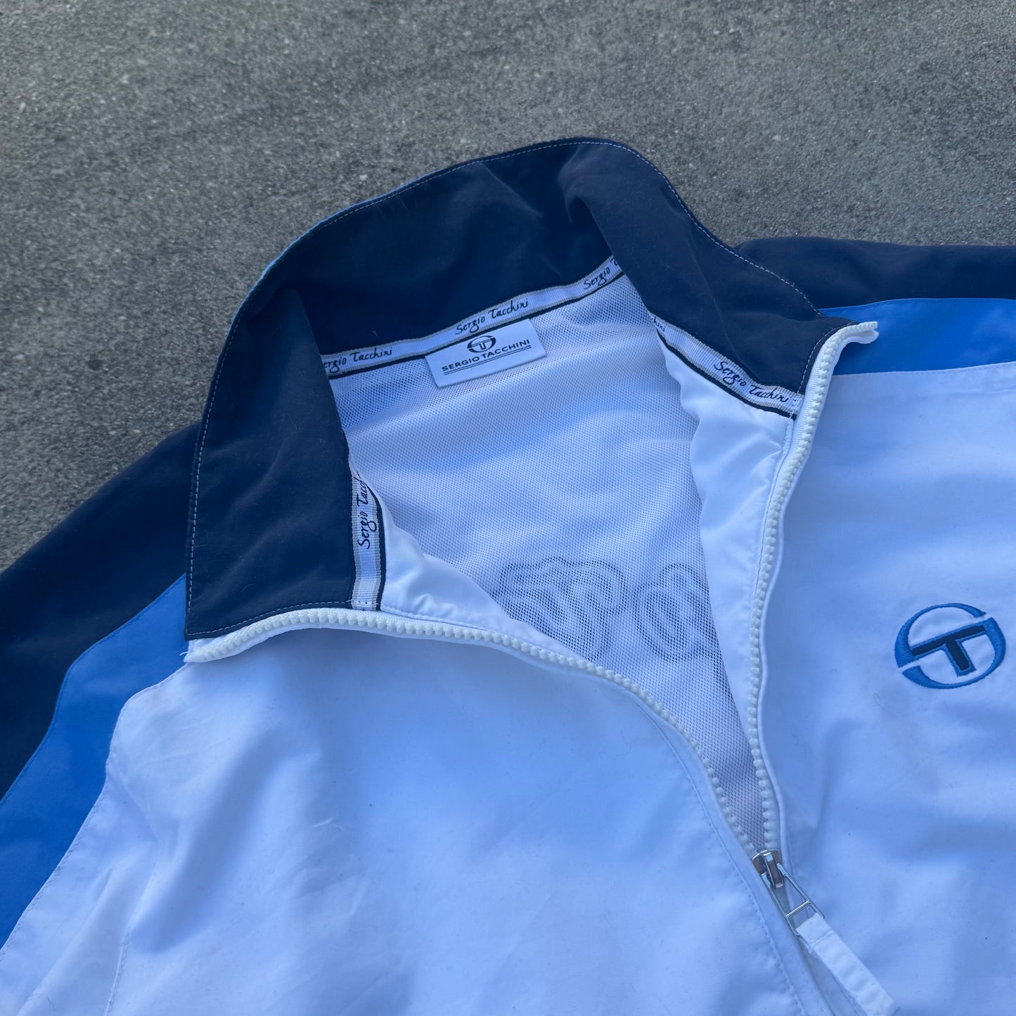 Sergio Tacchini vintage white track jacket