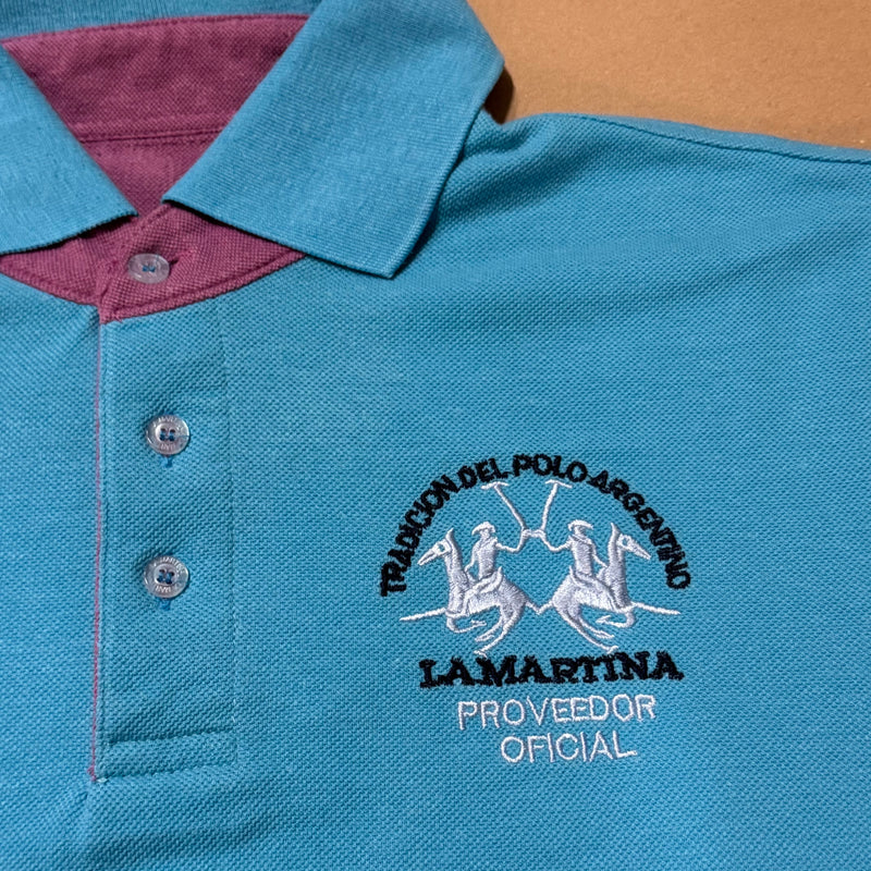 Detailansicht: Sourced limited accessories and clothes Polo Society La Martina polo – Logo, Nähte oder Material