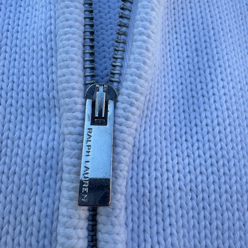 Detailansicht: Sourced limited accessories and clothes Ralph Lauren Sport vintage knitted cardigan – Logo, Nähte oder Material
