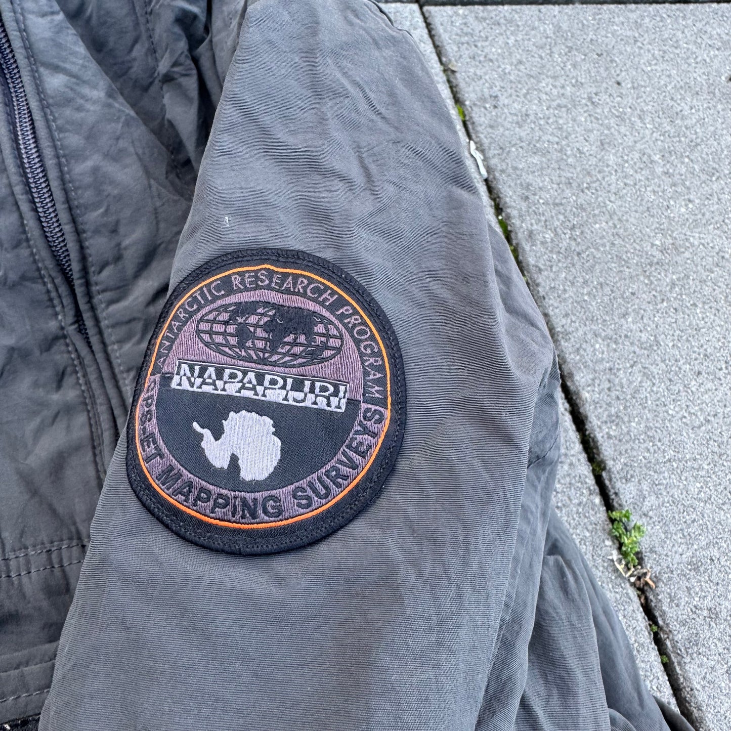 Napapijri grey quarter zip jacket