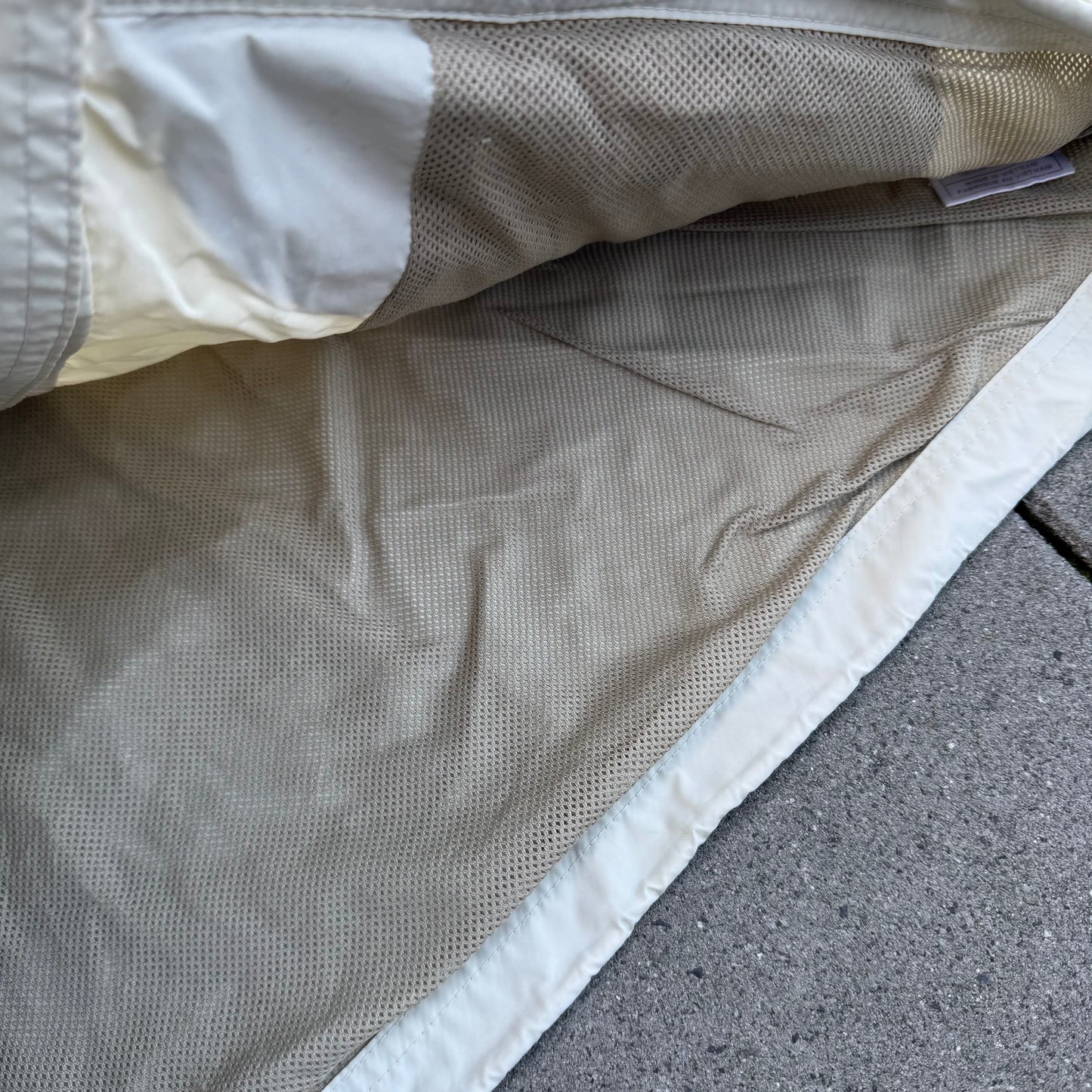 Vintage Nike beige rain jacket