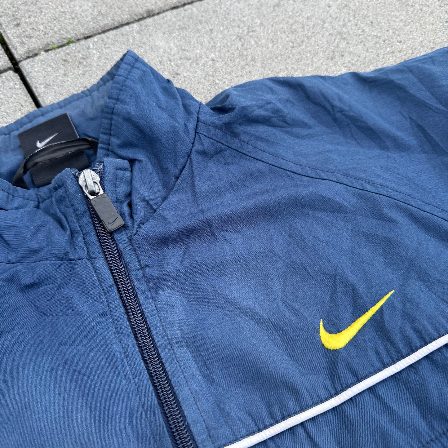 Nike 80s vintage blue track jacket
