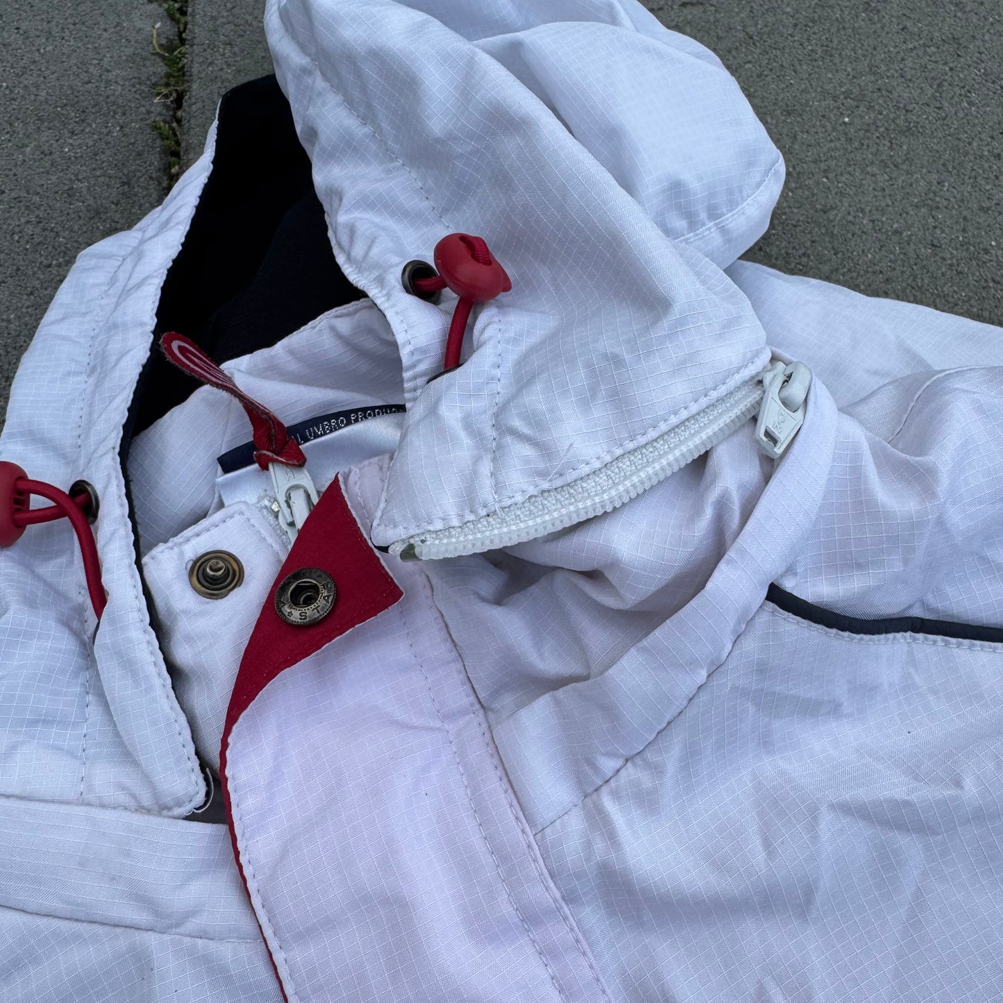 Umbro white streetwear-style winter jacket
