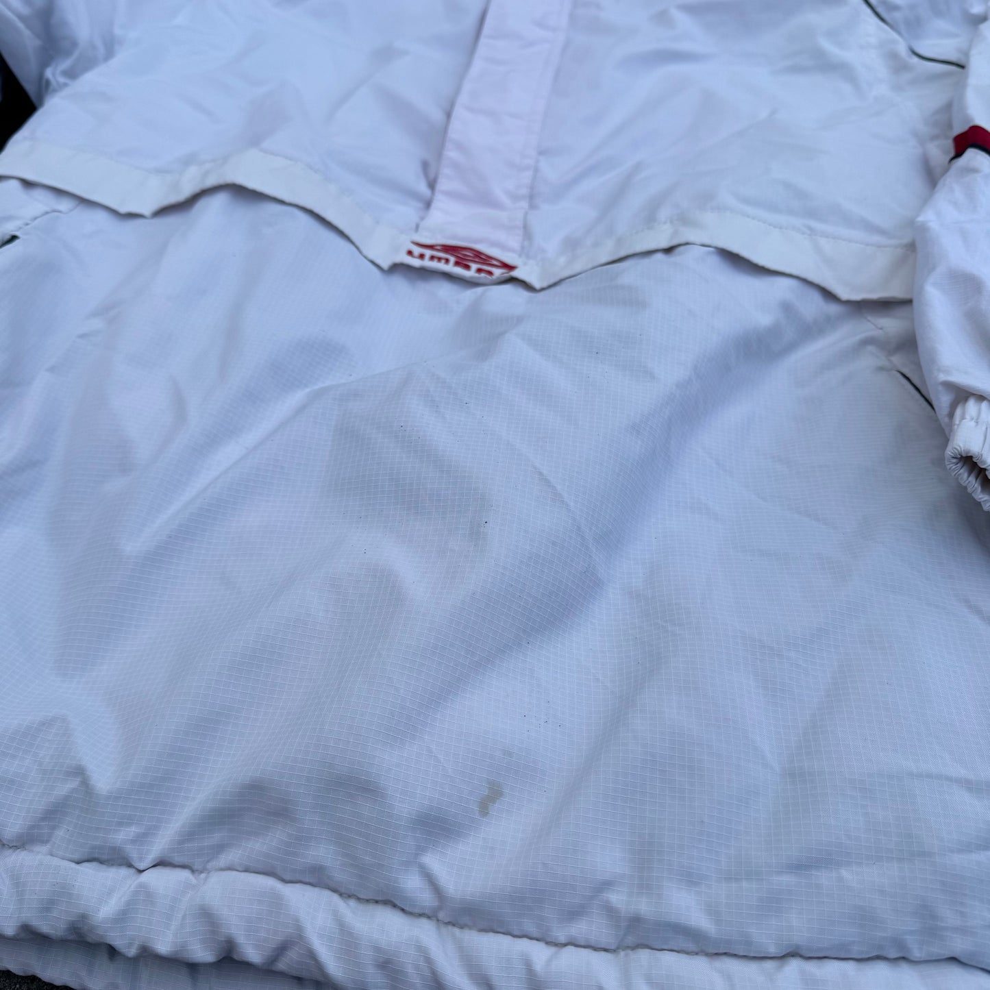 Umbro white streetwear-style winter jacket