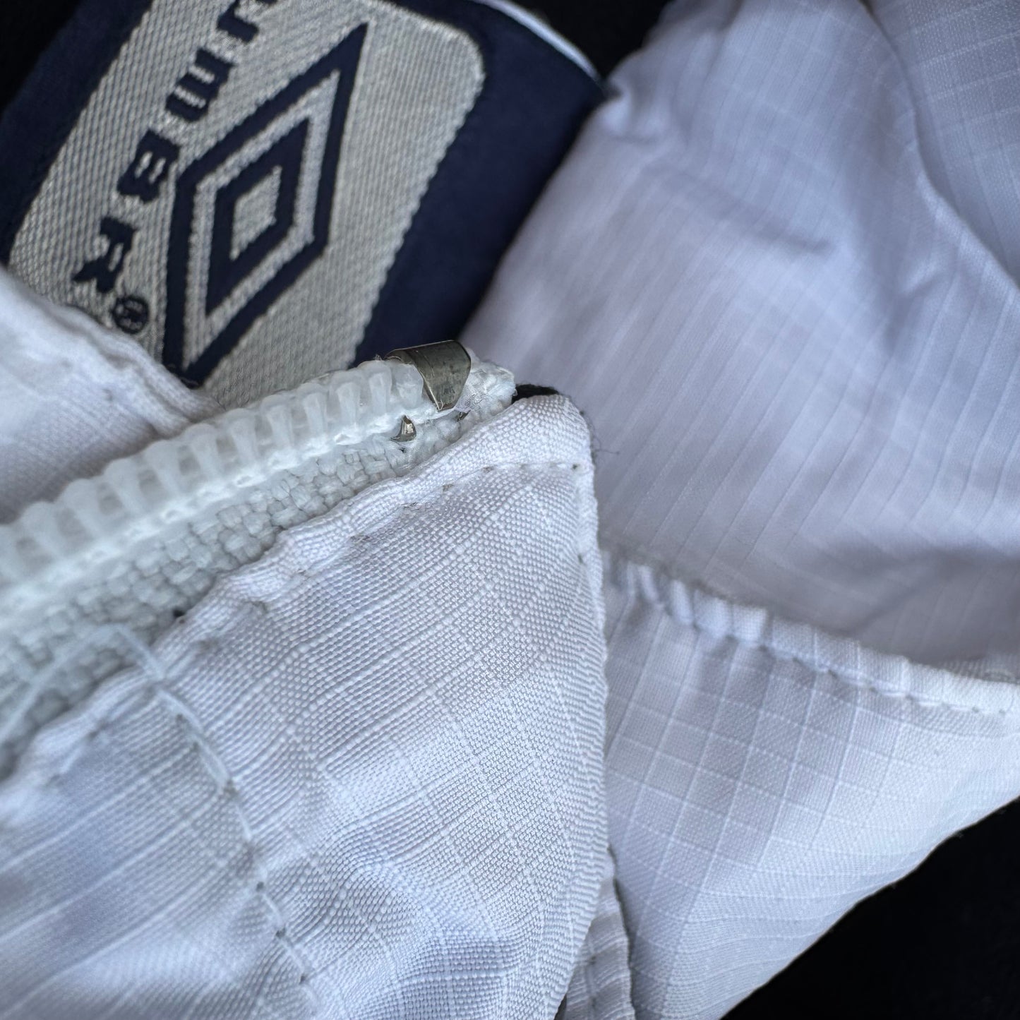 Umbro white streetwear-style winter jacket