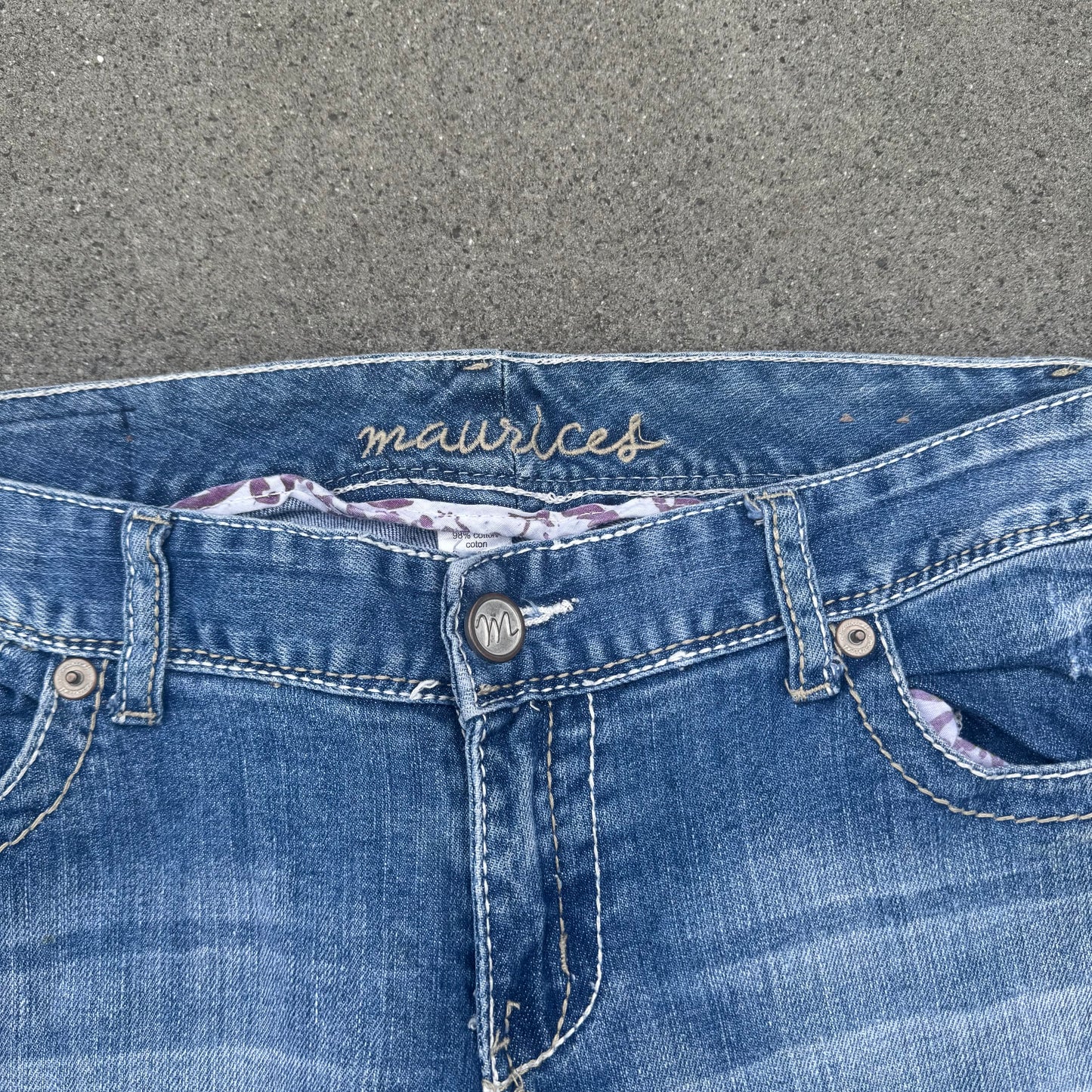 Monrics y2k embroidered bootcut jeans