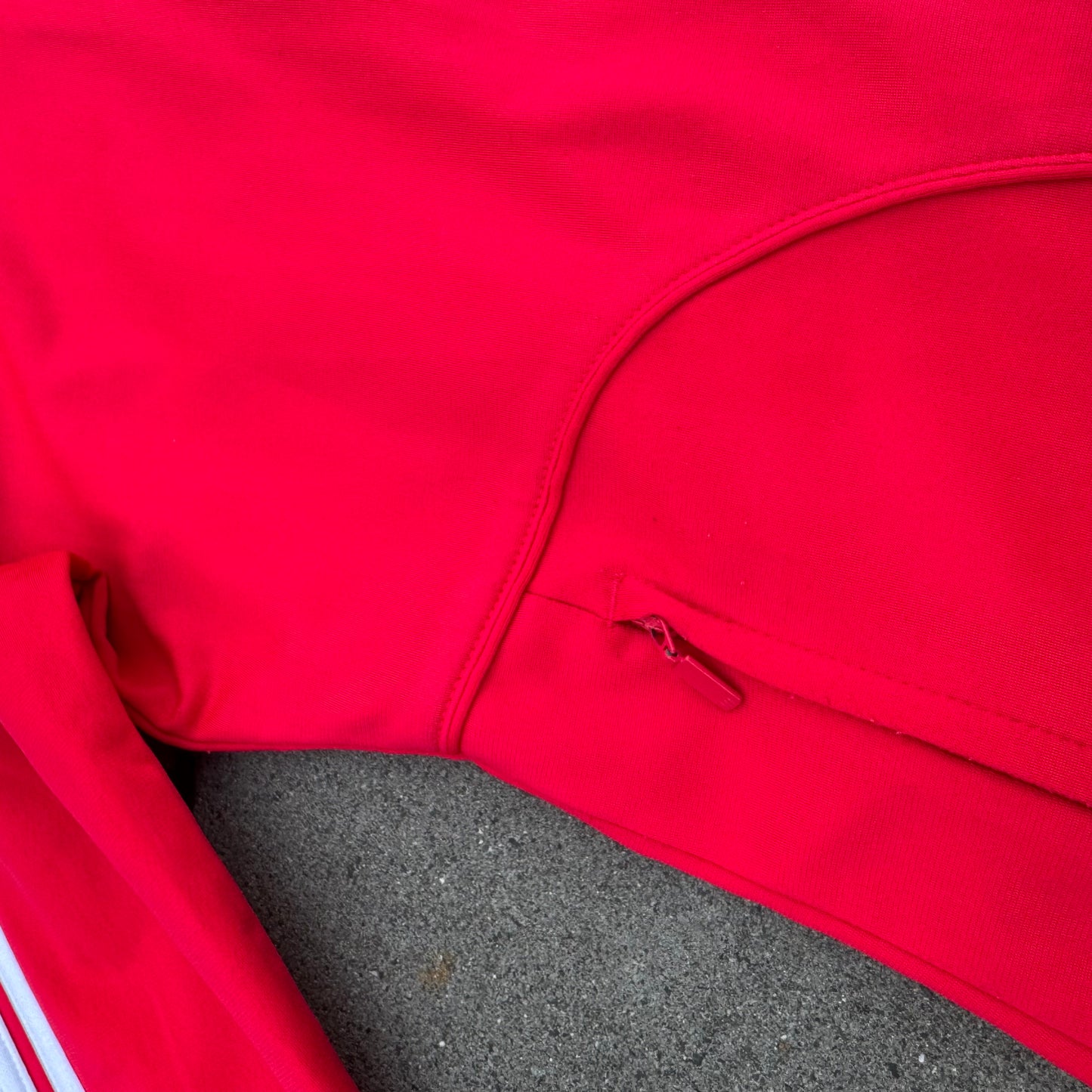 Vintage Adidas pink three-stripes track jacket