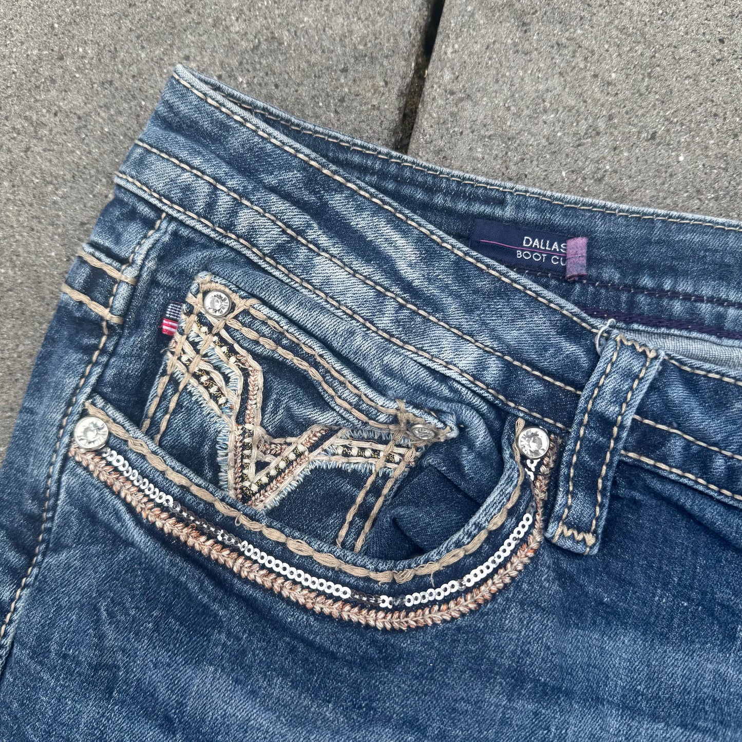 Vigoss y2k Dallas boot cut vintage jeans