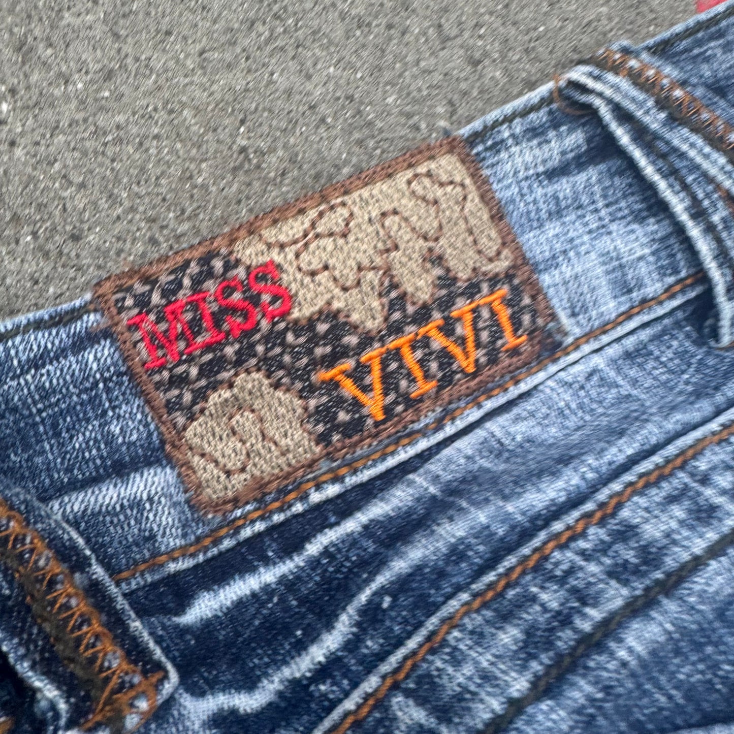 Miss Vivi Japanese y2k bootcut jeans