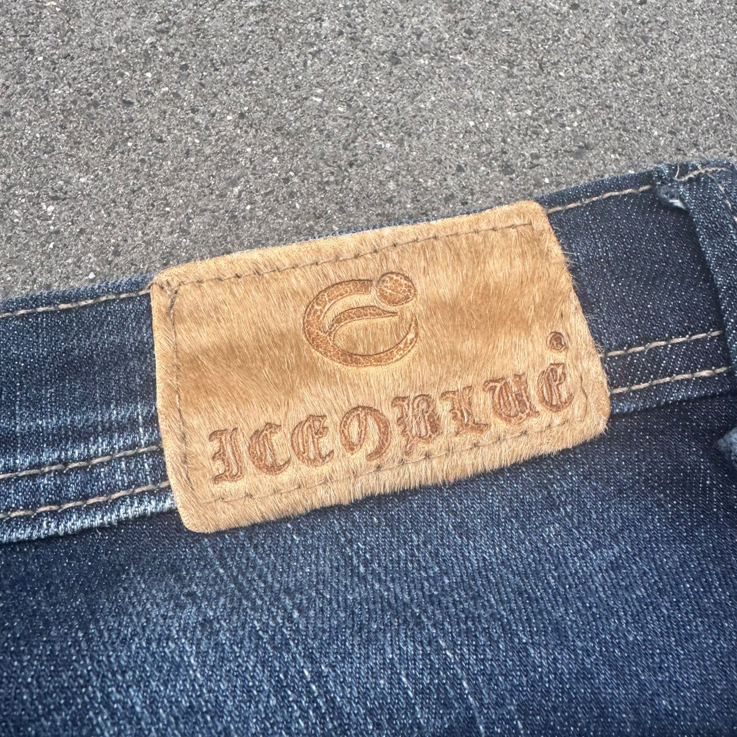 Ice O Blue y2k wide leg vintage jeans
