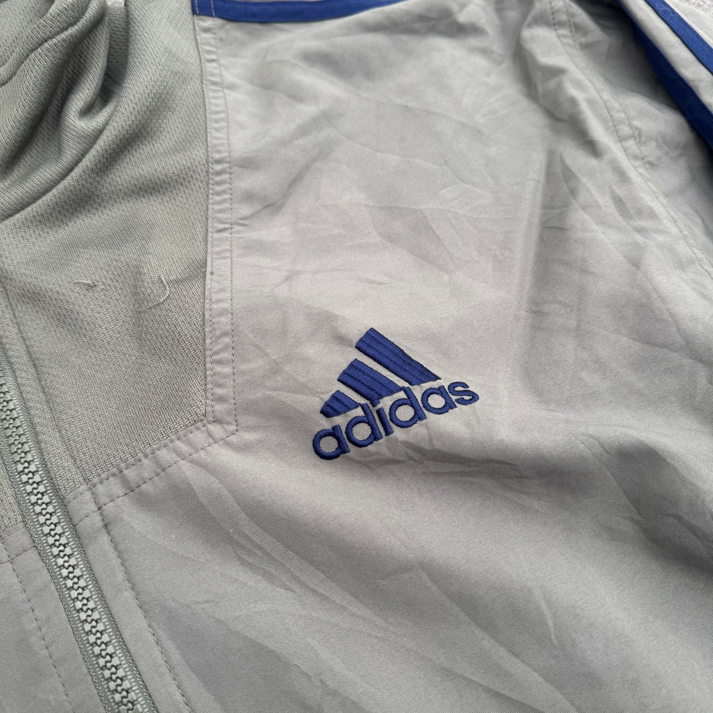 Adidas vintage olive green three-stripes track jacket