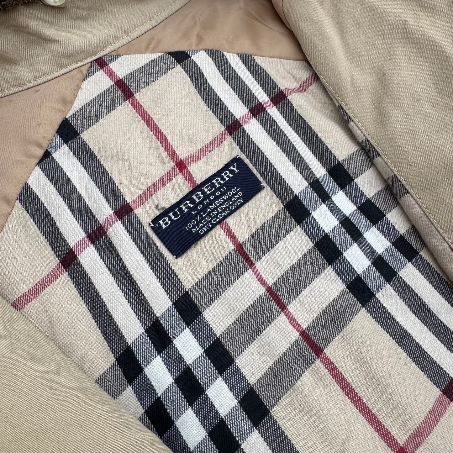 Burberry London vintage lambswool coat