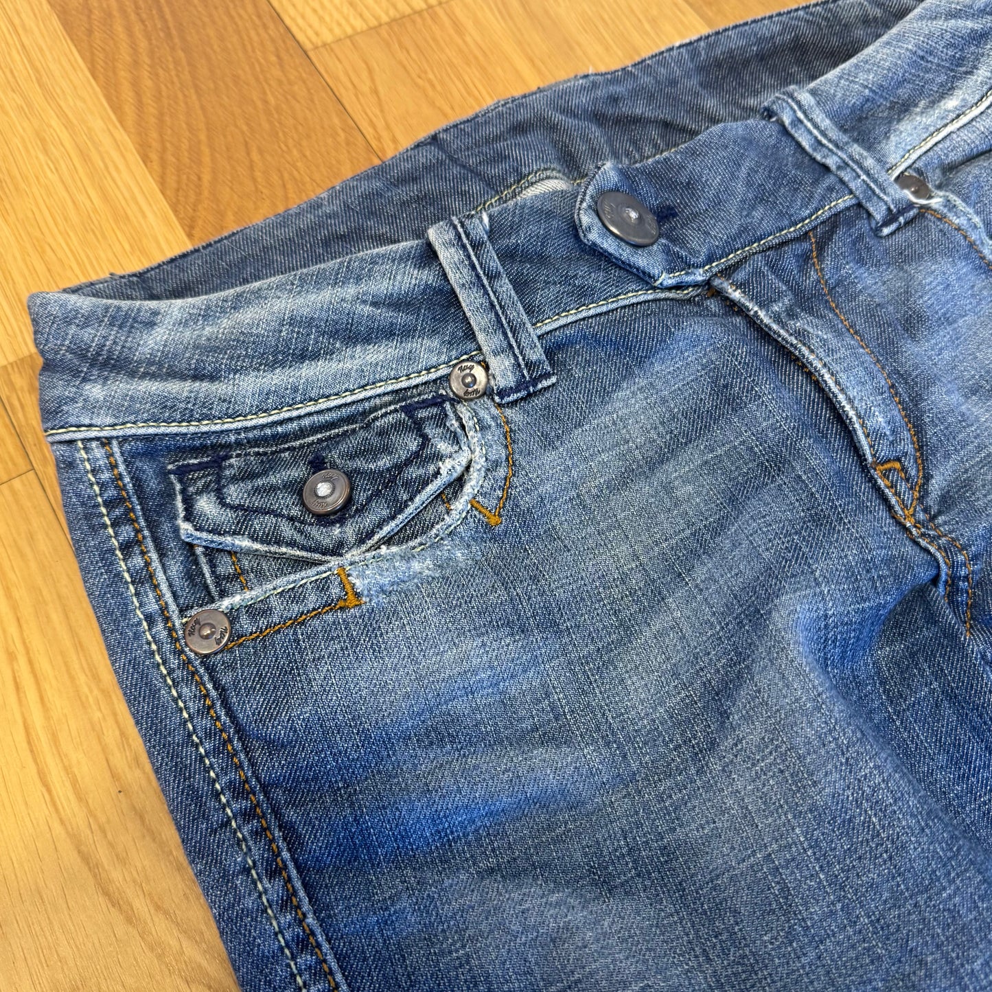 Lucy Butterfly y2k low waist bootcut jeans