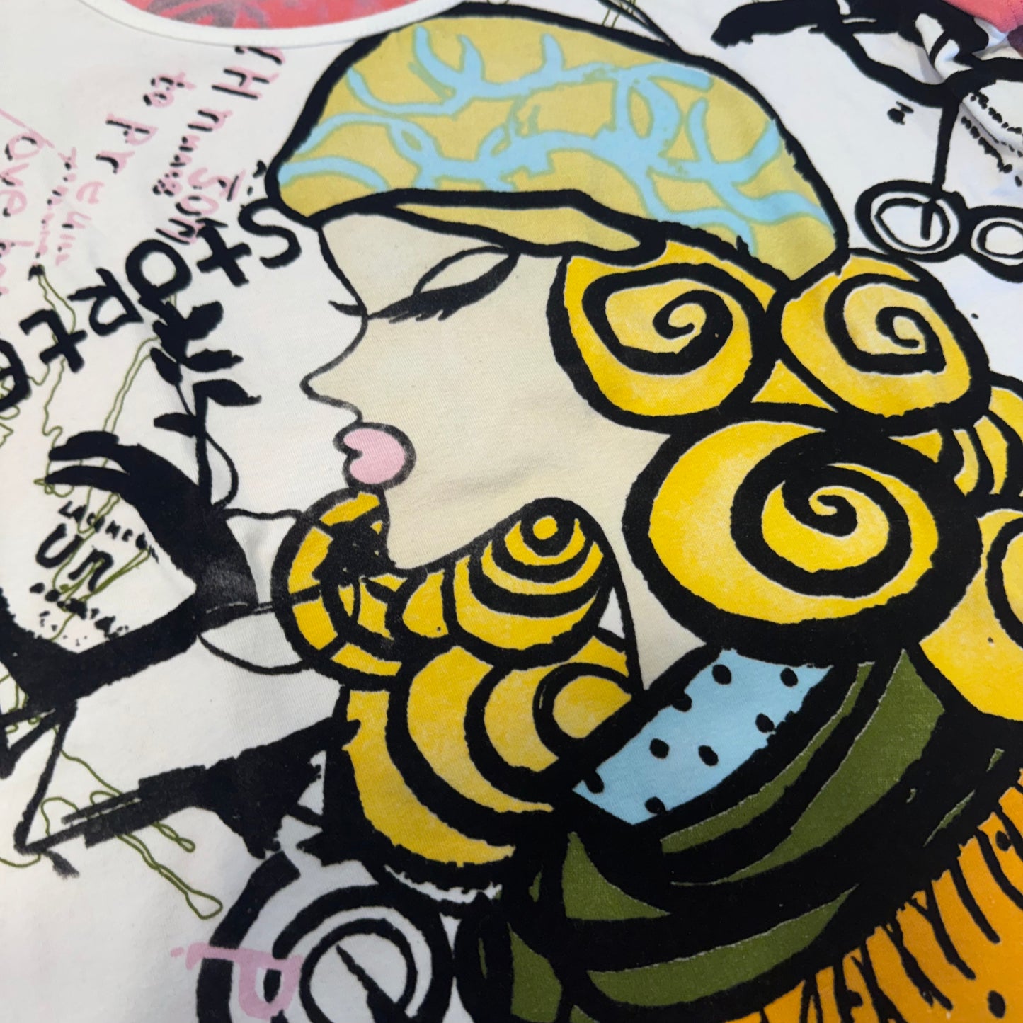 Custo Barcelona y2k graphic summer top