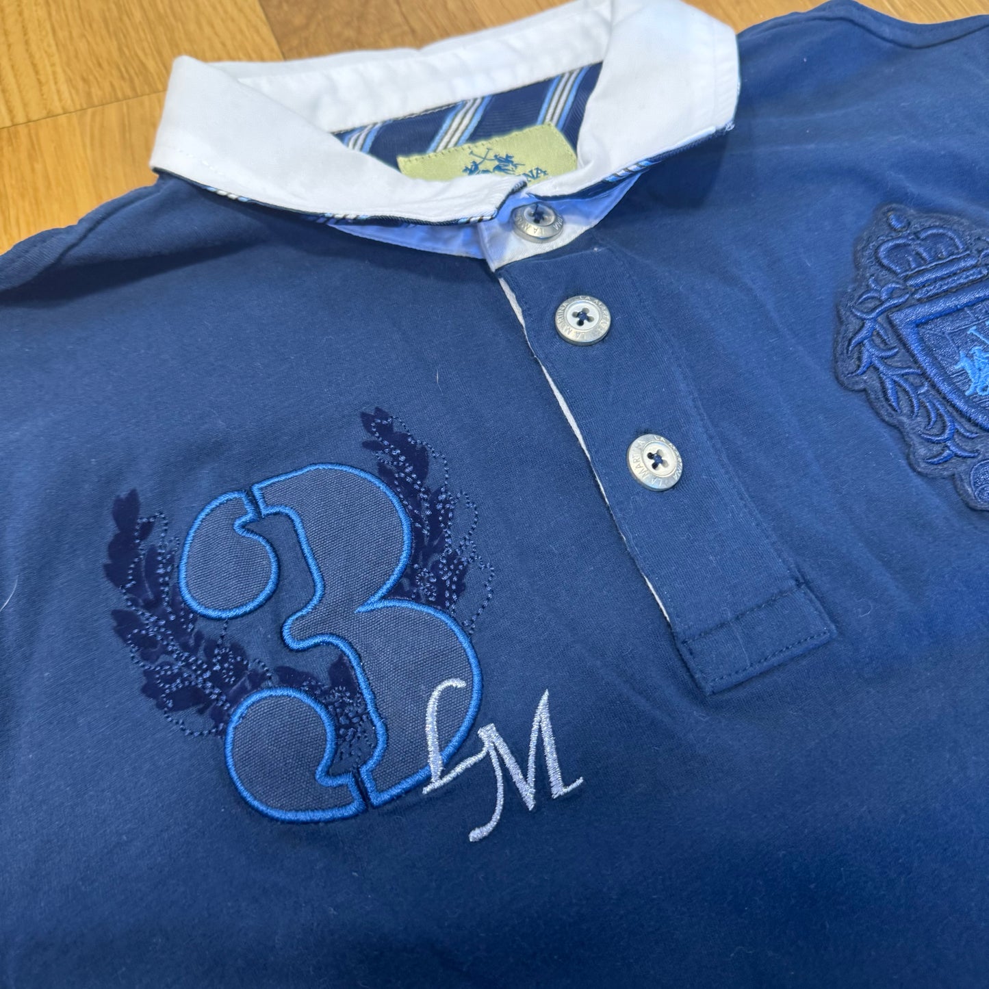 La Martina classic navy blue No 3 polo