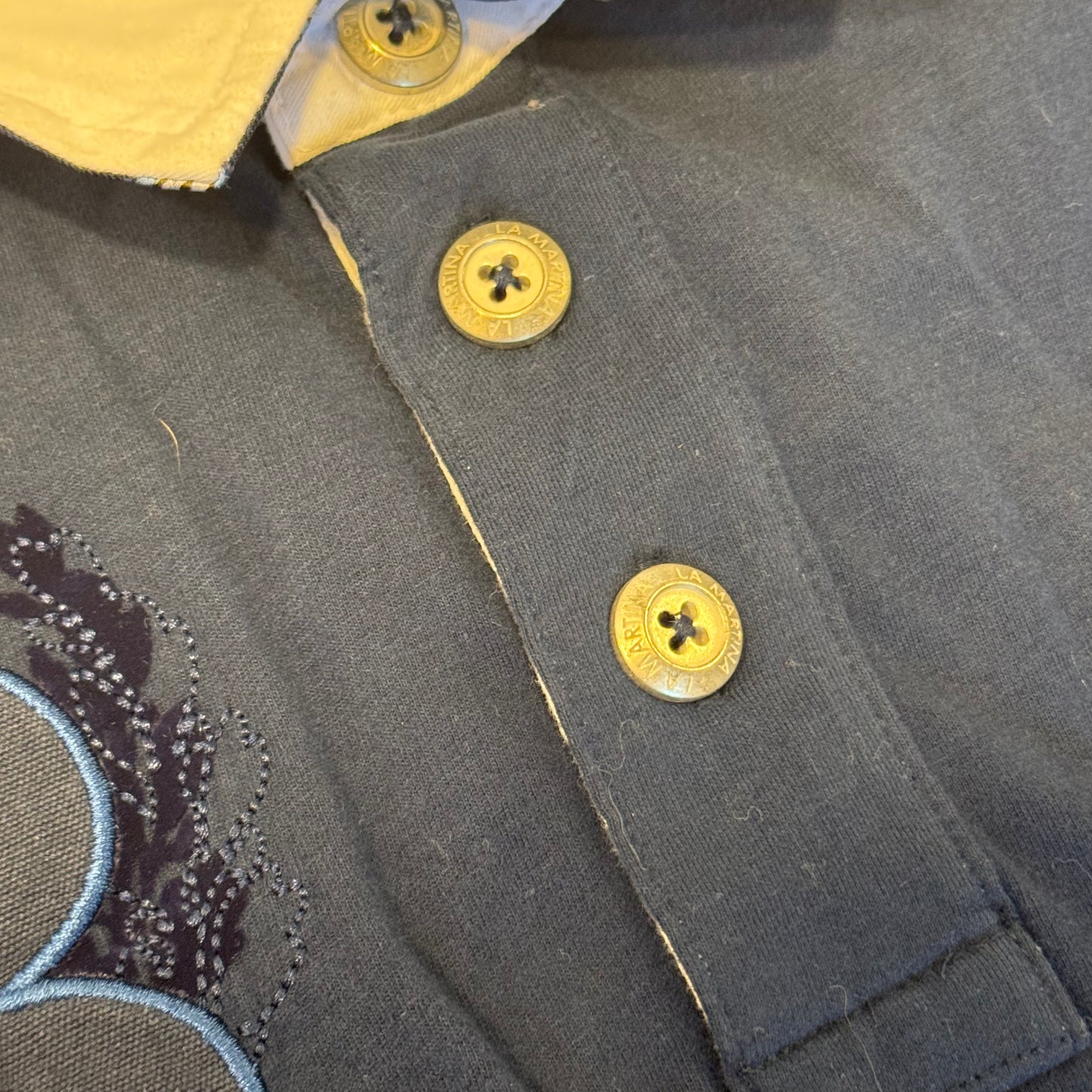 La Martina classic navy blue No 3 polo