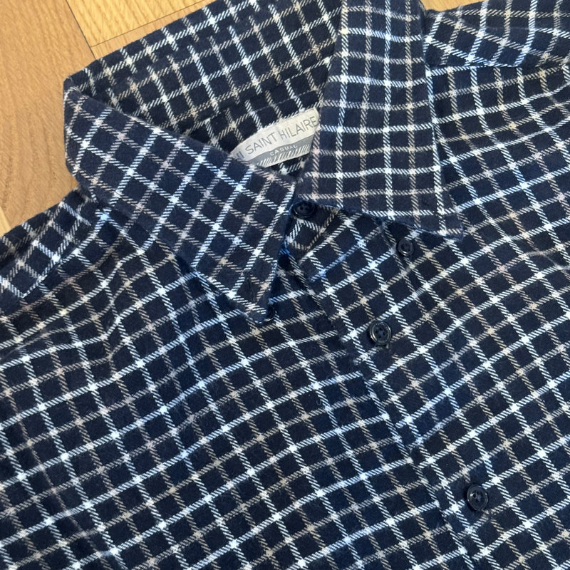 Detailansicht: Sourced limited accessories and clothes Yankees custom checkered longsleeve chemise – Logo, Nähte oder Material
