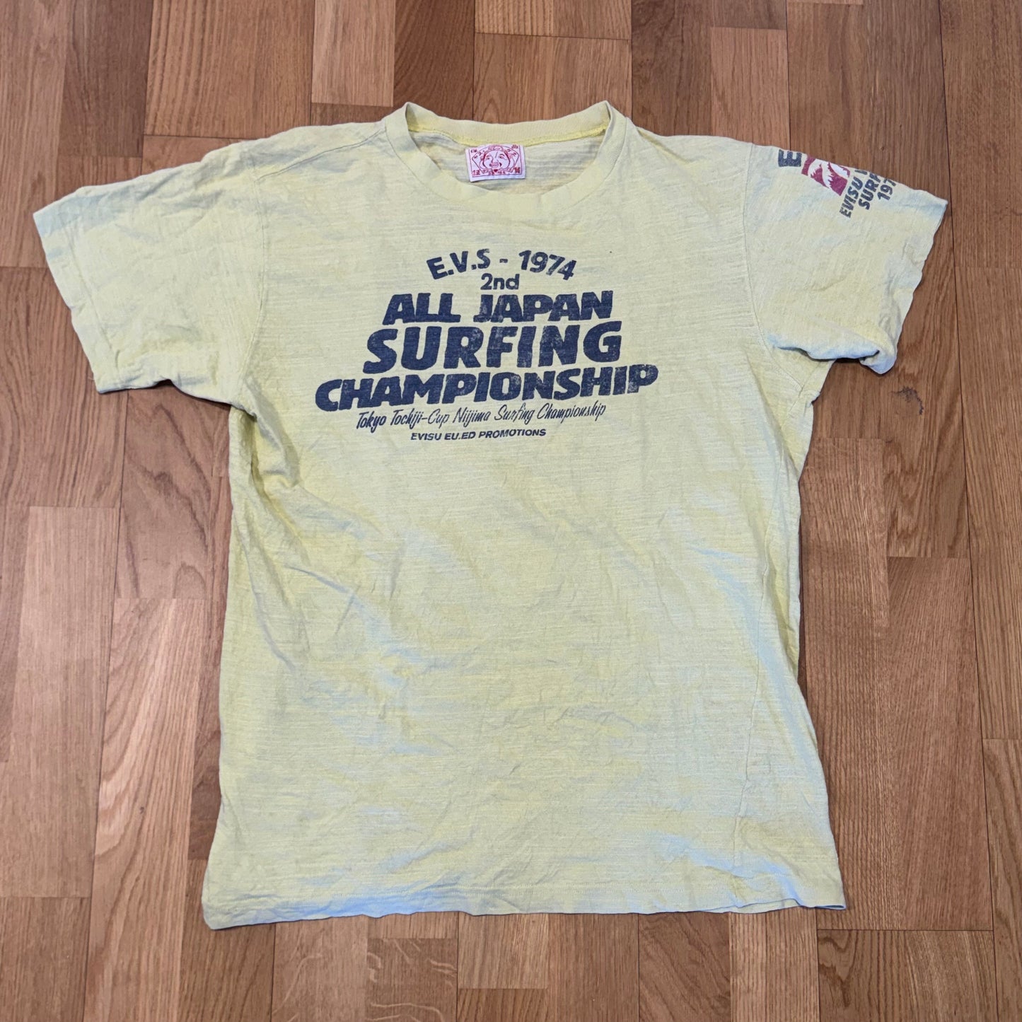 Evisu Genes Japan surfers vintage t-shirt
