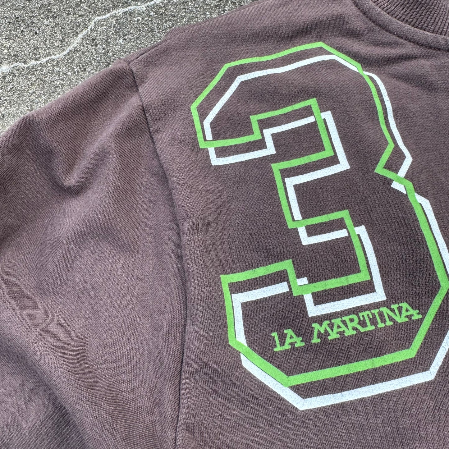 La Martina Argentina brown vintage zip-up