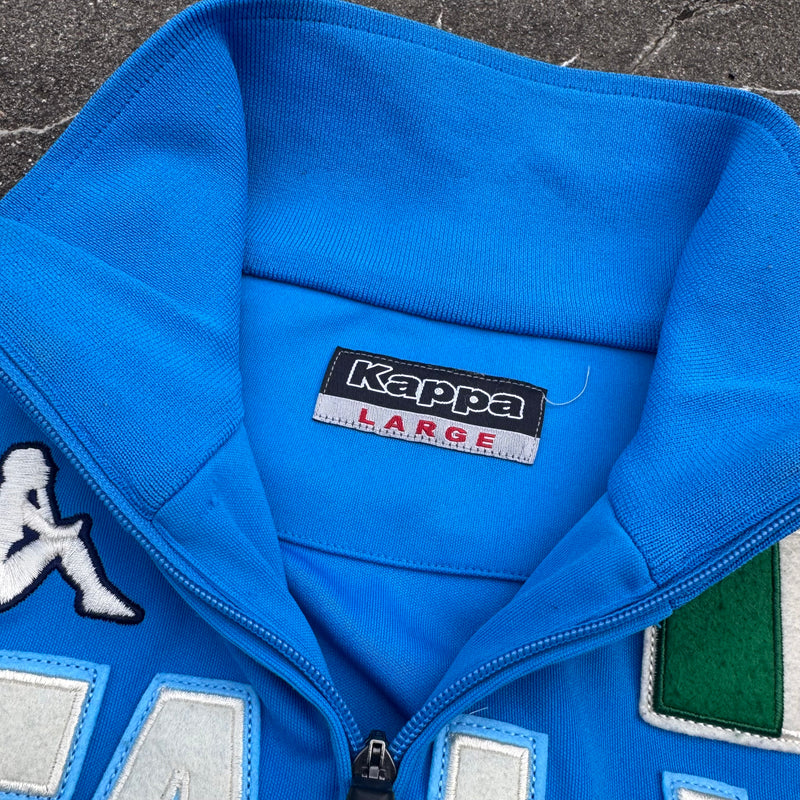 Detailansicht: Sourced limited accessories and clothes Kappa Italia streetwear style track jacket – Logo, Nähte oder Material