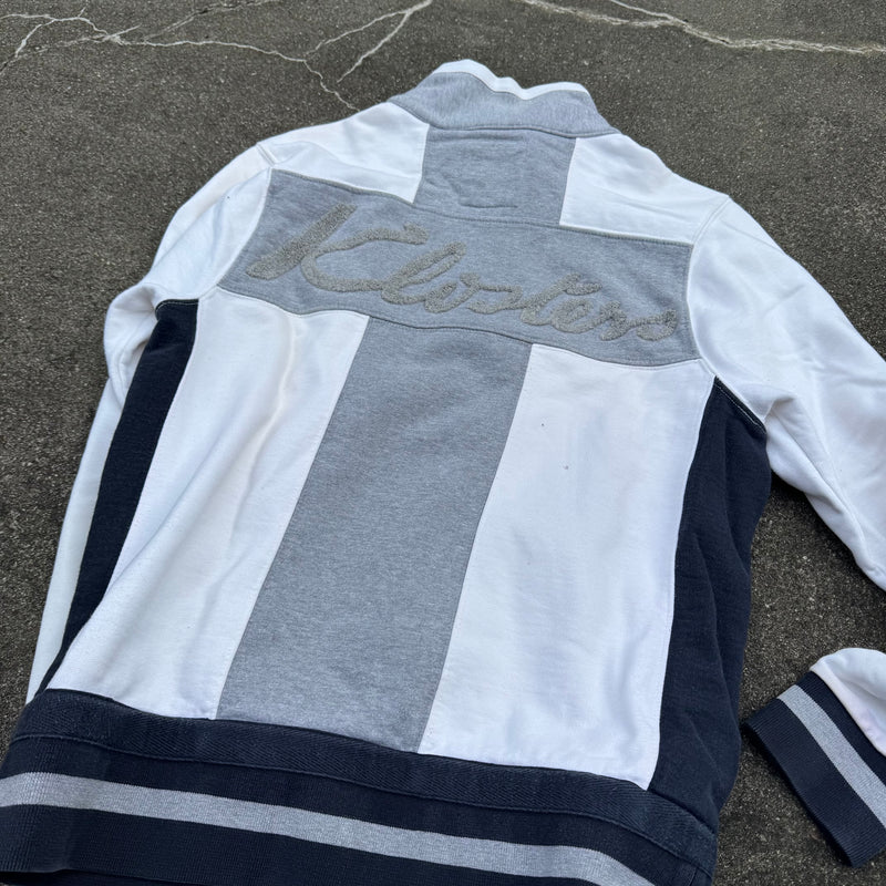 Detailansicht: Sourced limited accessories and clothes Hackett London Klosters Polo Switzerland zip-up – Logo, Nähte oder Material