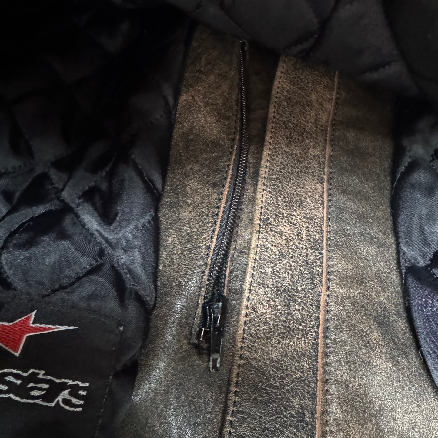 Alpinestars motorcycle vintage leather jacket