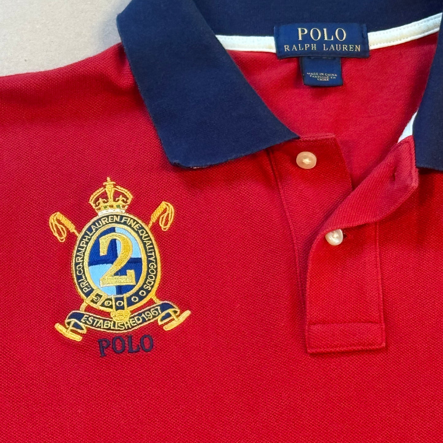 Ralph Lauren Quality Goods red vintage polo