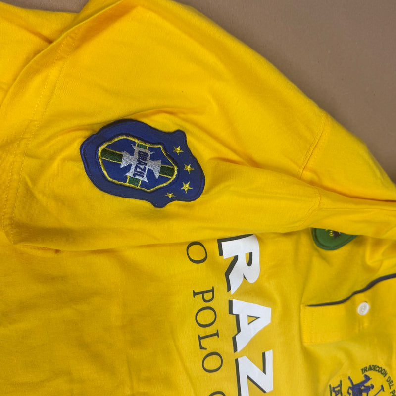 Detailansicht: Sourced limited accessories and clothes La Martina Brazil streetwear poloshirt – Logo, Nähte oder Material