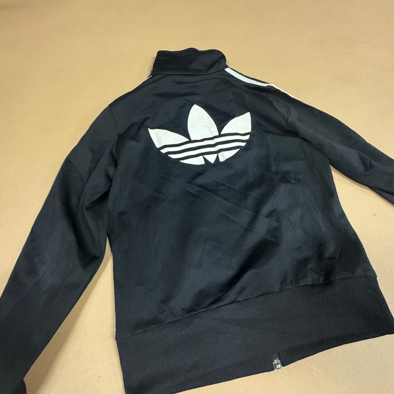 Detailansicht: Sourced limited accessories and clothes Adidas Firebird retro black track jacket – Logo, Nähte oder Material