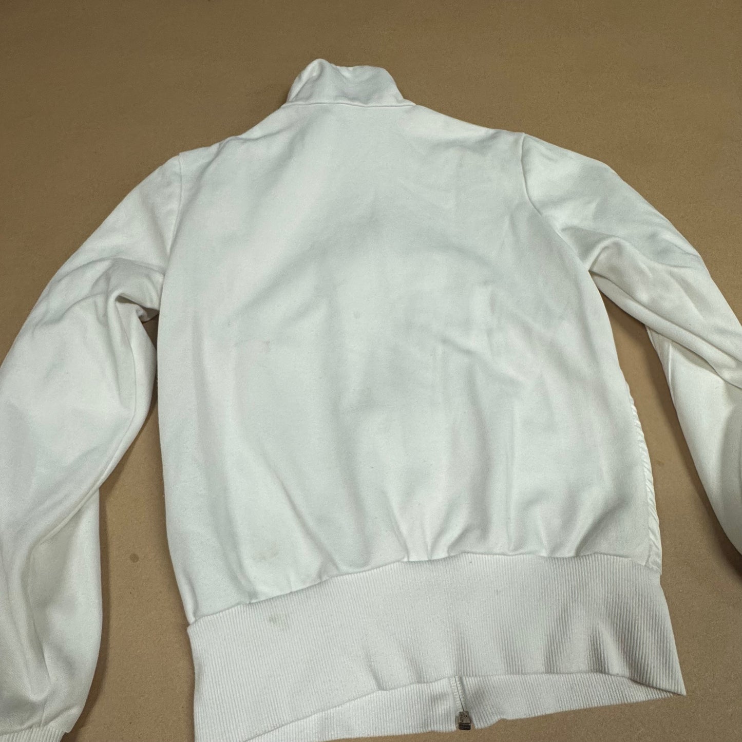 Adidas shiny white vintage 90s track jacket