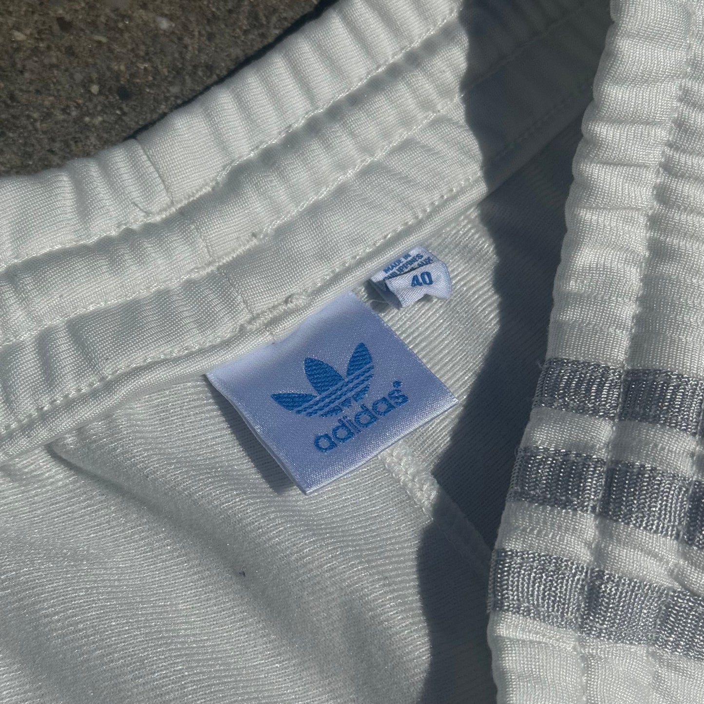 Adidas Firebird y2k white trackpants