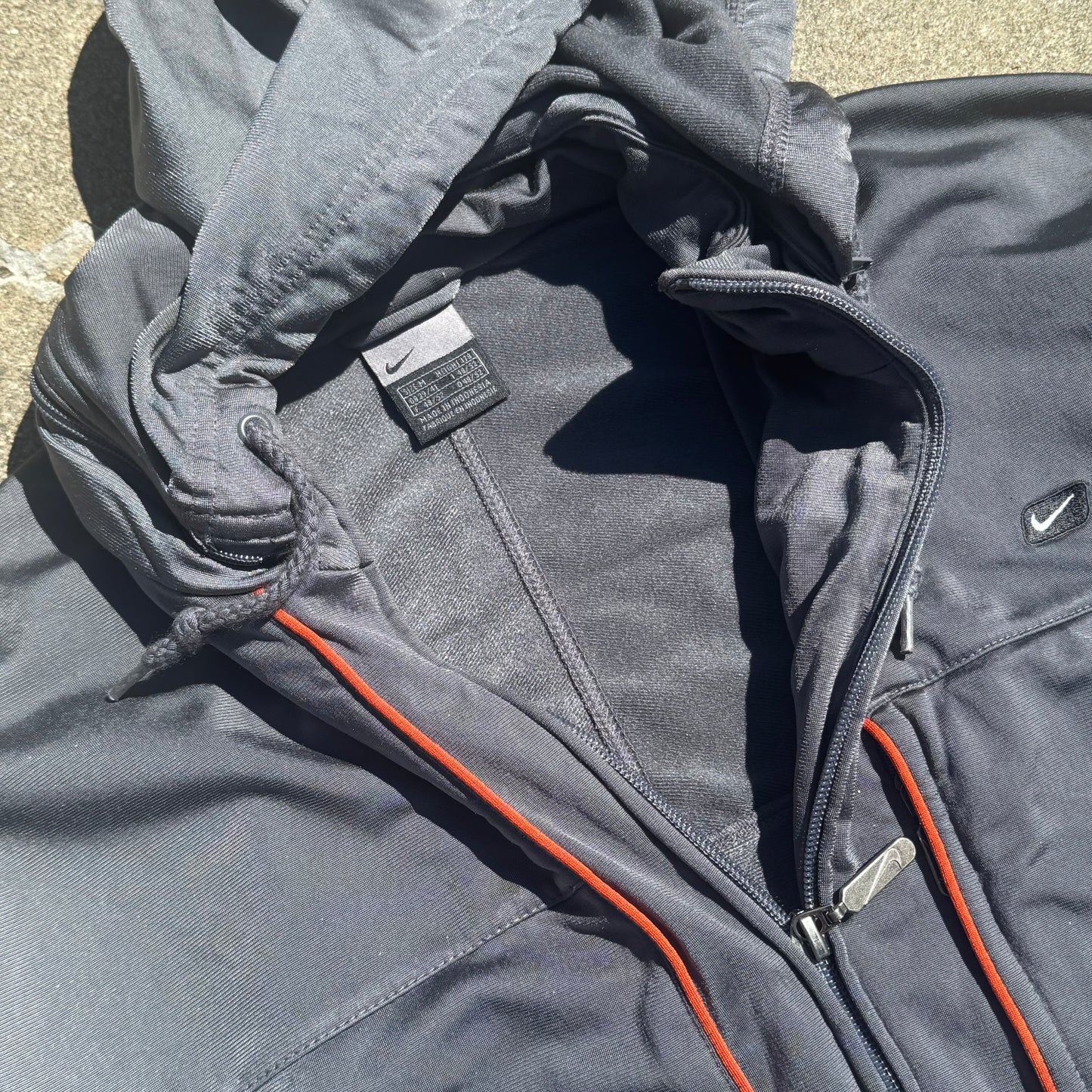 Nike 00s streetwear track jacket grey