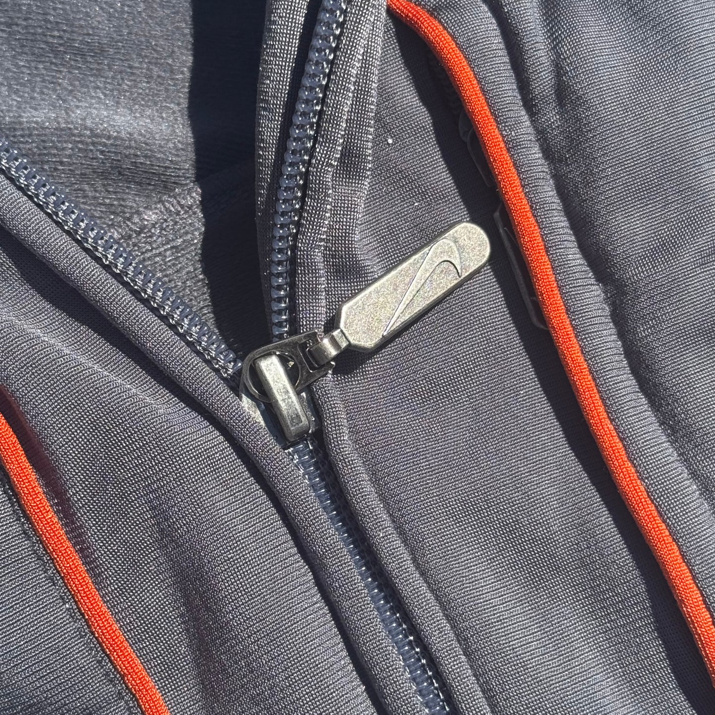 Nike 00s streetwear track jacket grey