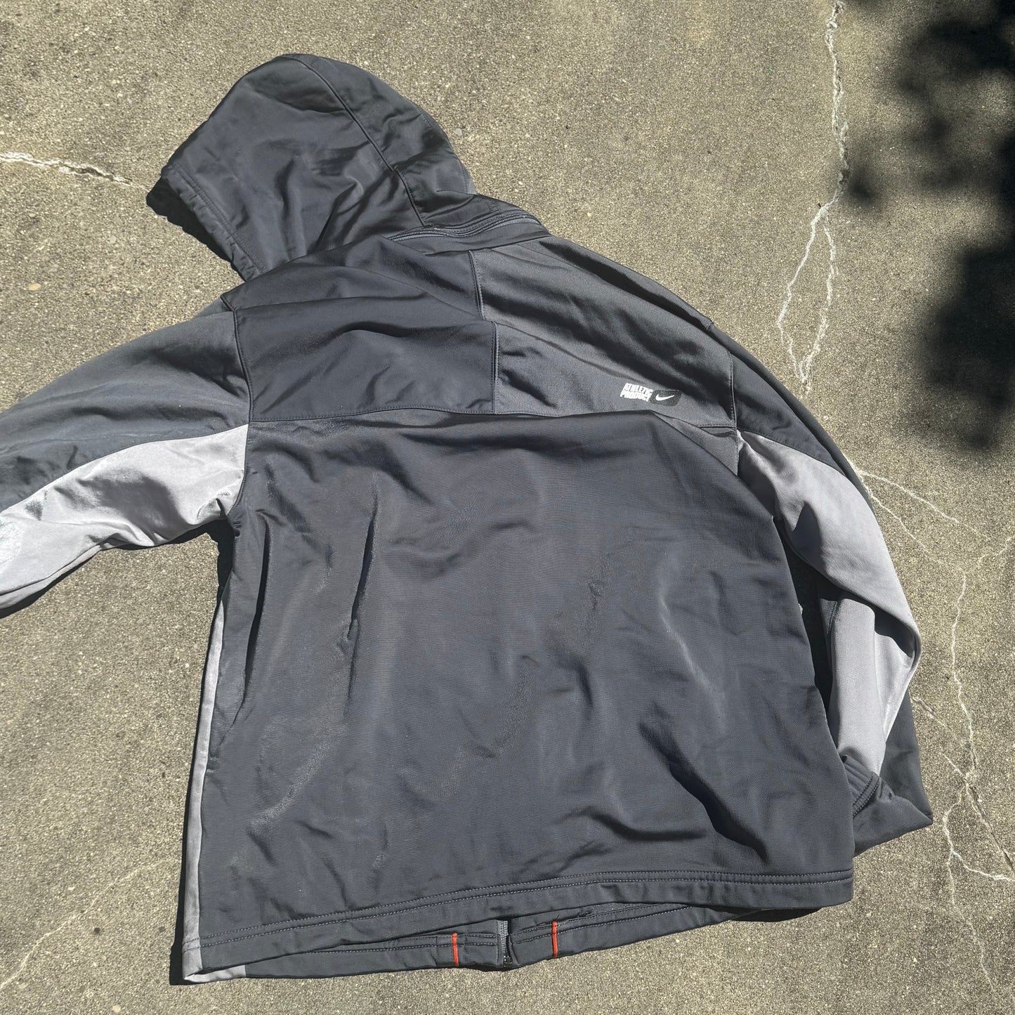 Nike 00s streetwear track jacket grey