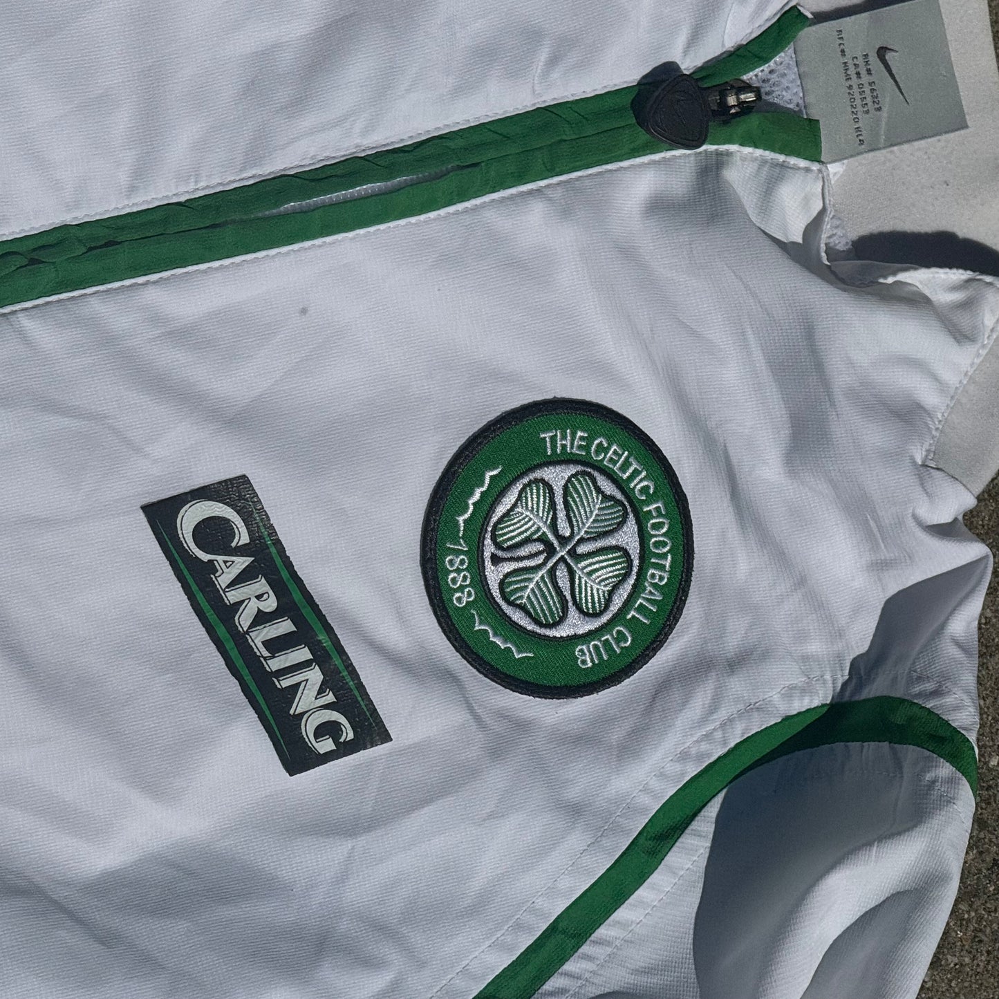 Nike Celtics FC white sports track jacket