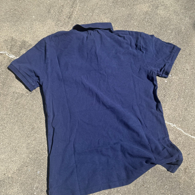Detailansicht: Sourced limited accessories and clothes Polo Ralph Lauren big pony blue shirt – Logo, Nähte oder Material