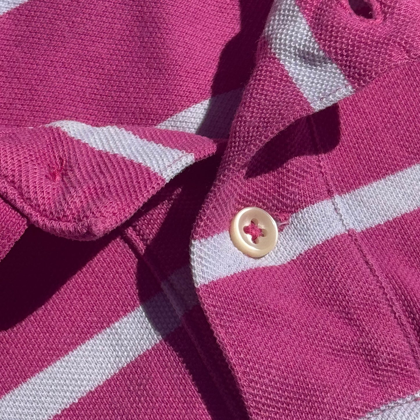 Polo Ralph Lauren pink striped polo shirt
