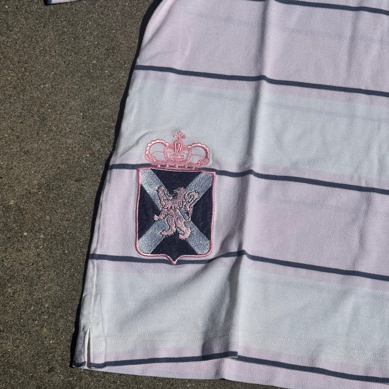 Detailansicht: Sourced limited accessories and clothes La Martina Bermuda striped vintage poloshirt – Logo, Nähte oder Material